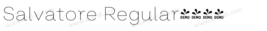 Salvatore Regular字体转换